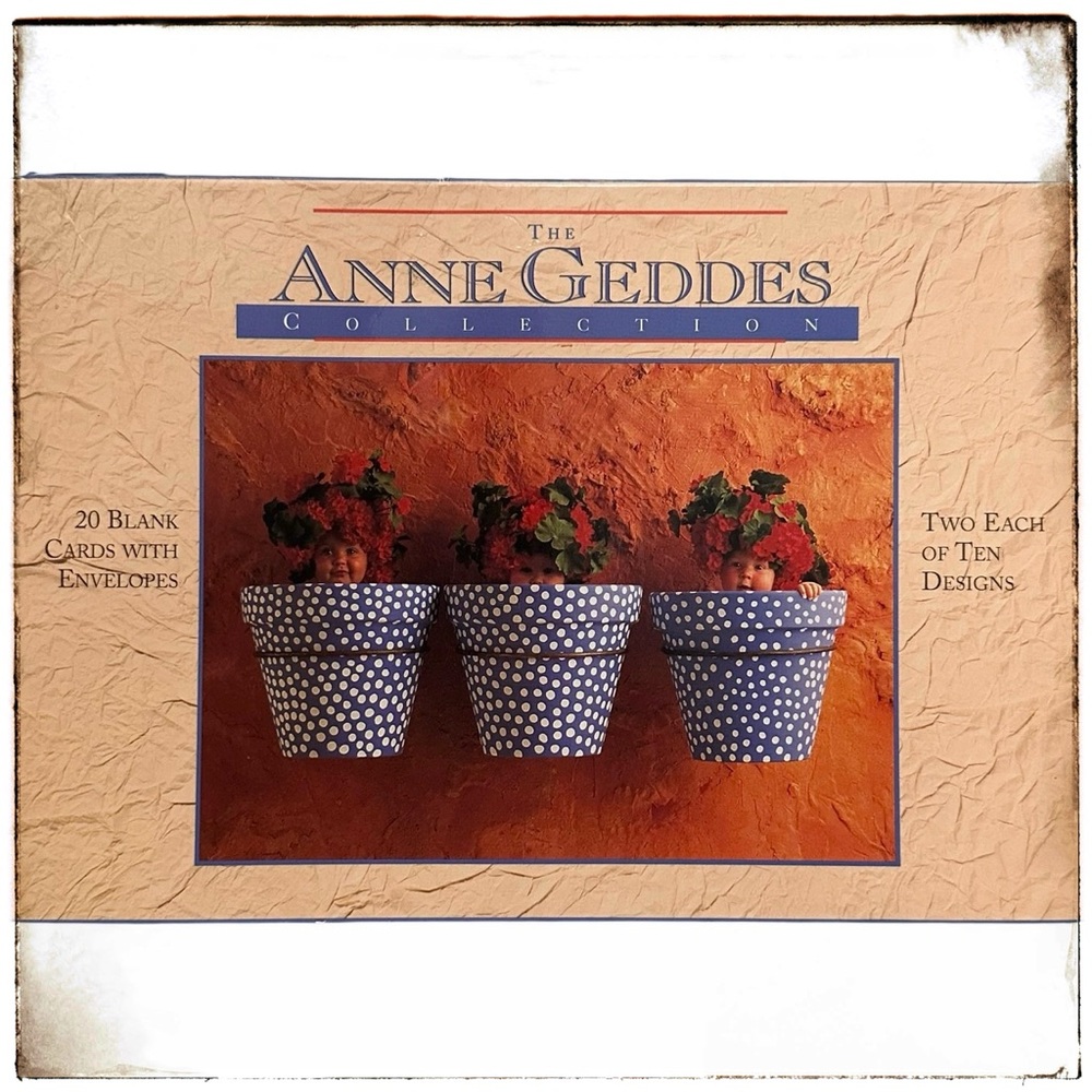 Anne Geddes Cards 5x7 Blank 14ct Babies (8 Images) 1997 Vintage